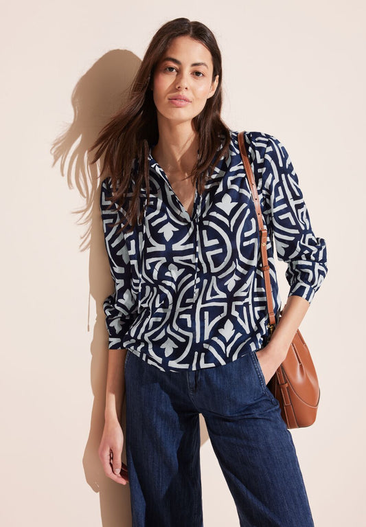 Street One - Printed Tunic Blouse - 344657