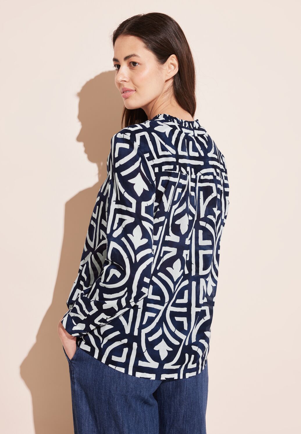 Street One - Printed Tunic Blouse - 344657