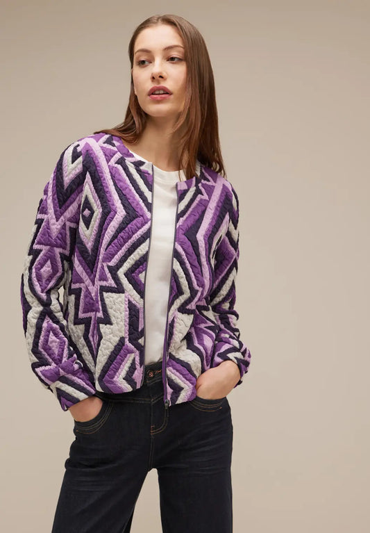 Street One - Multicoloured Structure Jacket - 320699