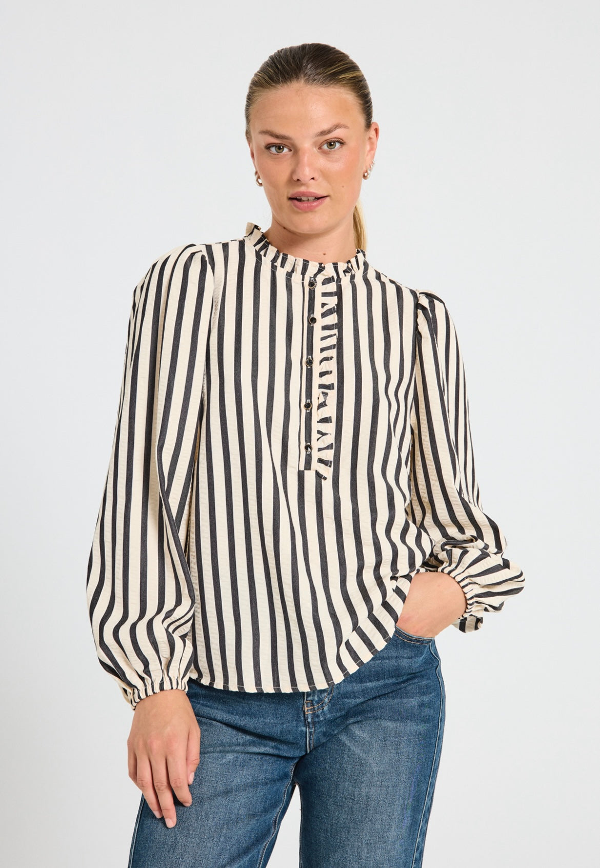 Freequent - Striped Blouse - 204913