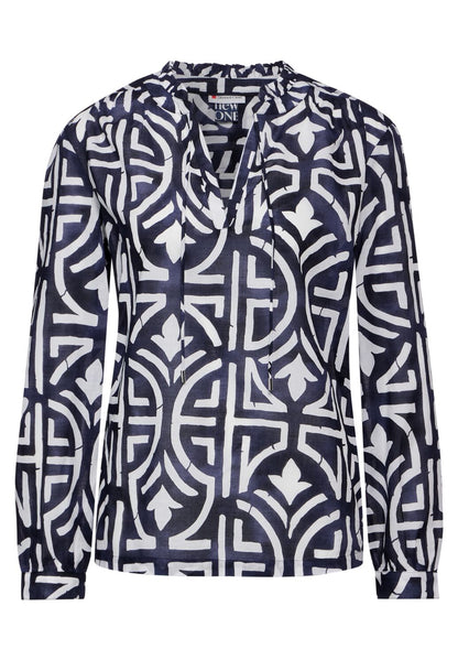 Street One - Printed Tunic Blouse - 344657