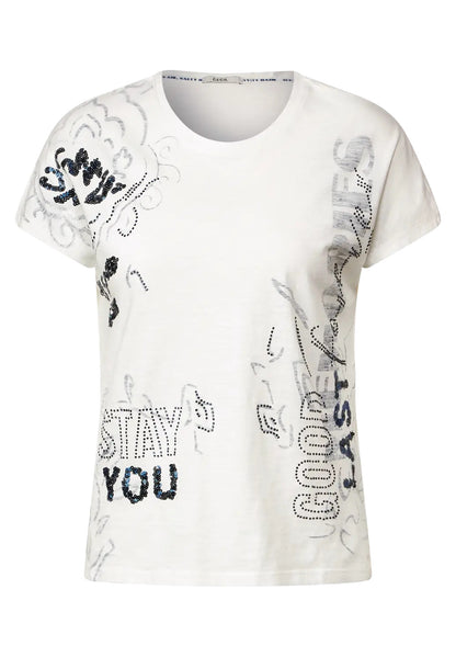 Cecil - Print T-Shirt - 320179