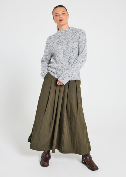 Freequent - Long Pleated Skirt - 204759