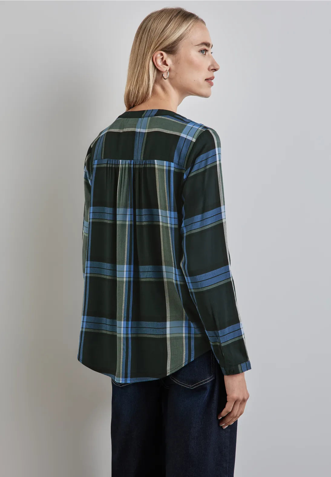 Street One - Check Blouse with New Placket - 344959