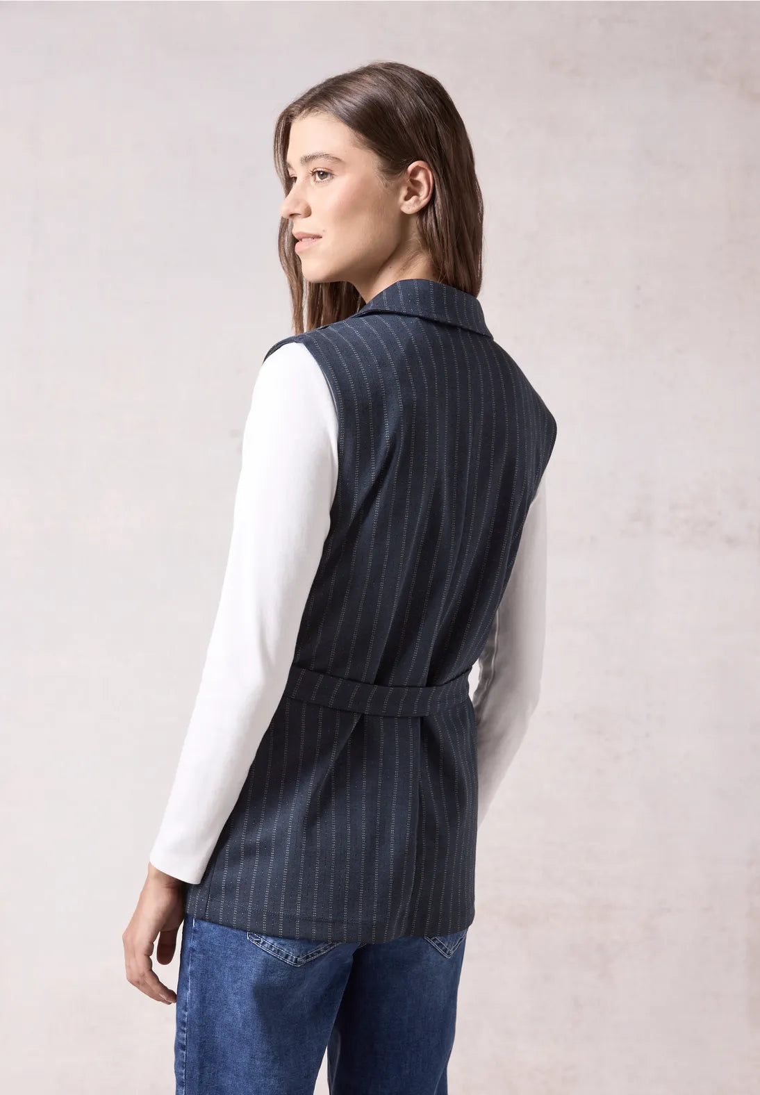 Cecil - Blazer-Vest Pinstripe - 220253