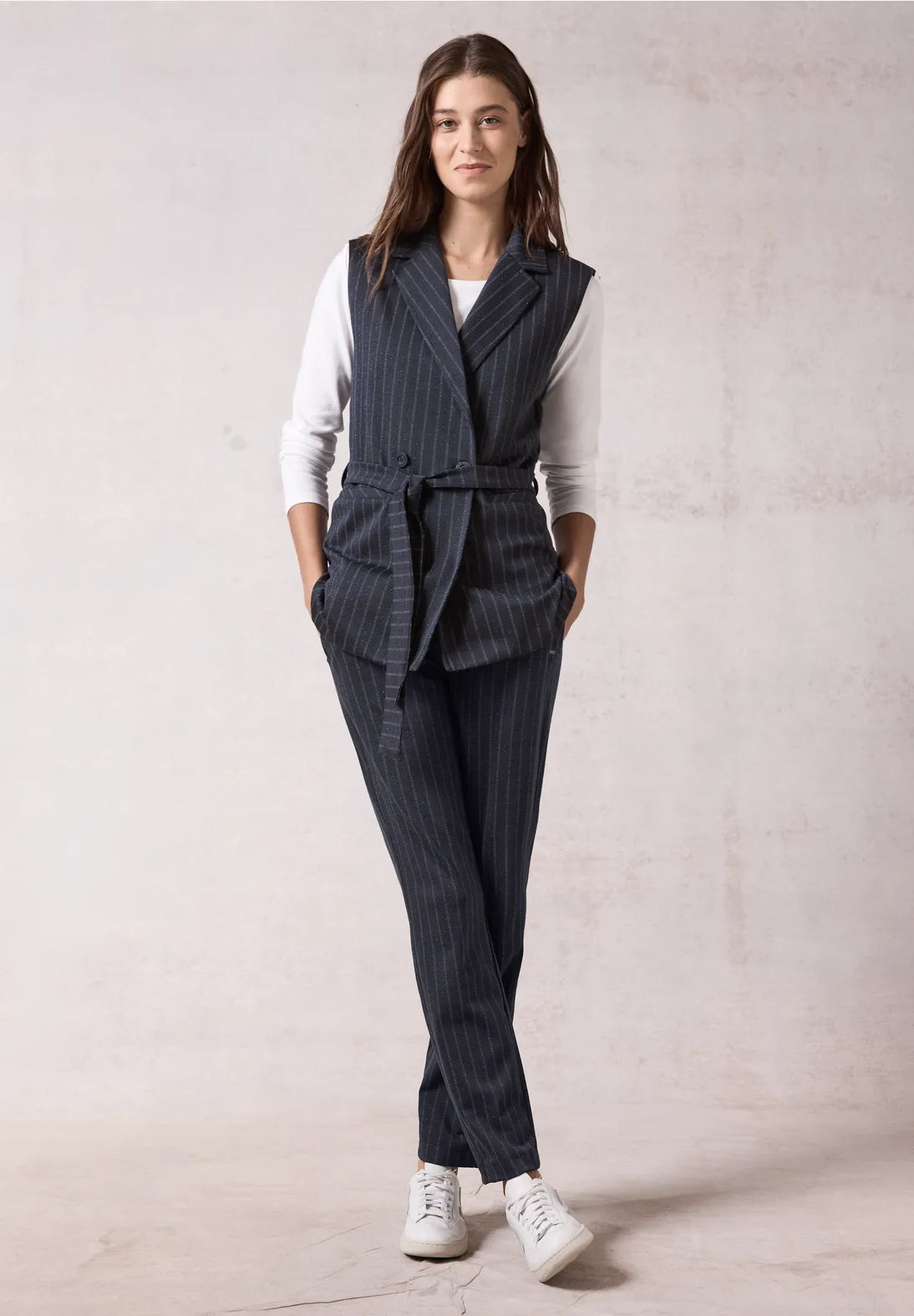 Cecil - Blazer-Vest Pinstripe - 220253