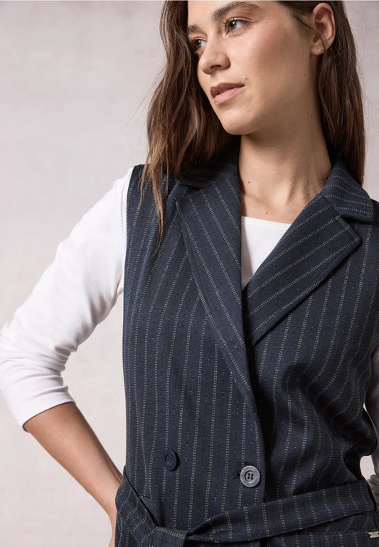 Cecil - Blazer-Vest Pinstripe - 220253