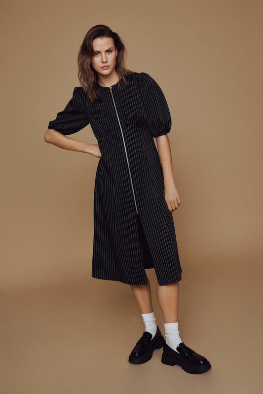 Vila - Sally 2/4 Pinstripe Dress - 14094529