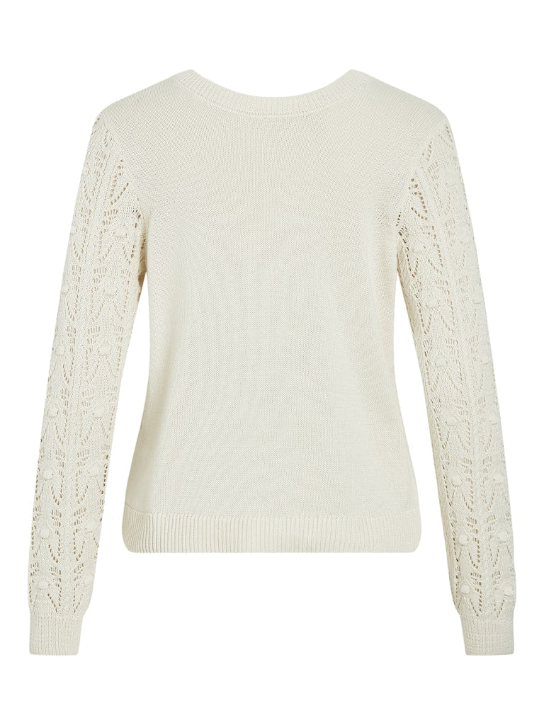 Vila - Thena V-Neck Knit Top - 14098539