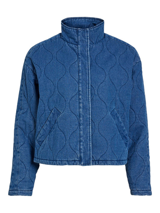 Vila - Ambella Quilted Denim Jacket - 14097865