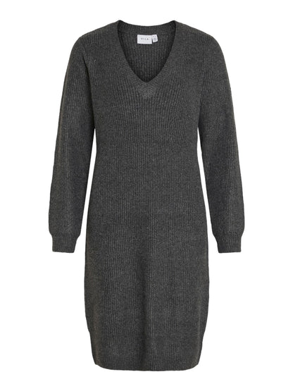 Vila - Kimmis V-Neck Knit Dress - 14099004