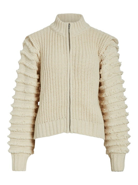 Vila - Elada High Neck Knit Cardigan - 14099046