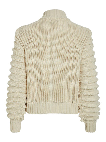 Vila - Elada High Neck Knit Cardigan - 14099046