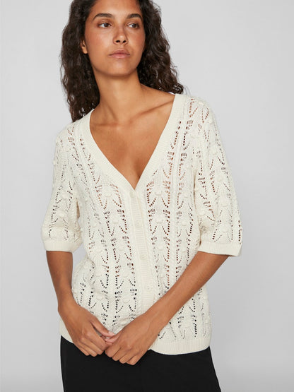 Vila - Thena V-Neck Cardigan - 14098540