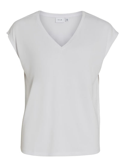 Vila - Modala V-Neck Tops - 14074847w4