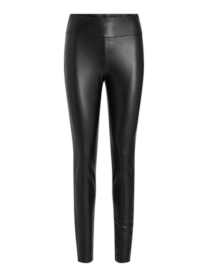 Vila - Barb Coated PU Highwaist Leggings - 14074751