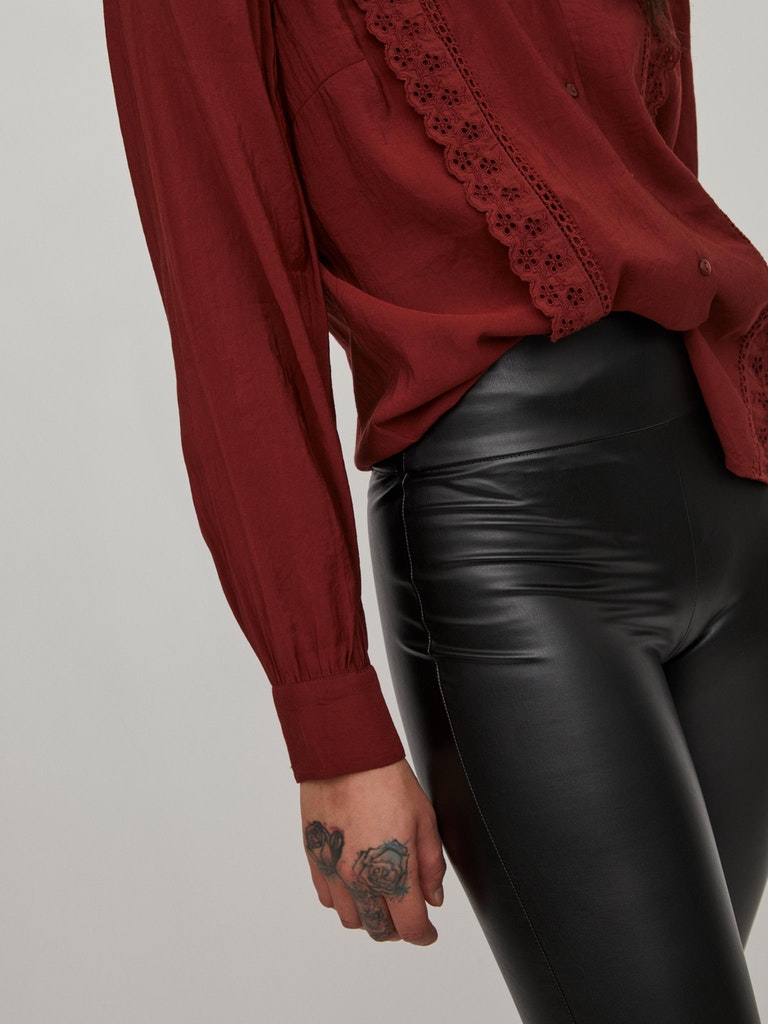 Vila hotsell coated leggings