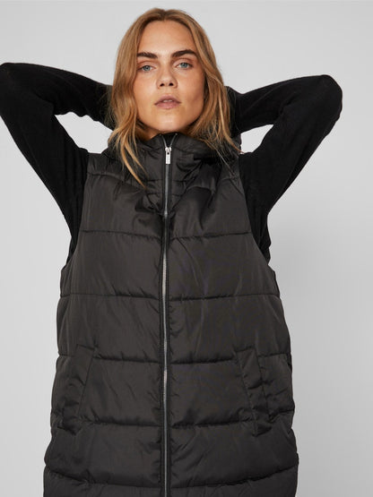 Vila - Sleeveless Puffer Vest Jacket - 14080408w