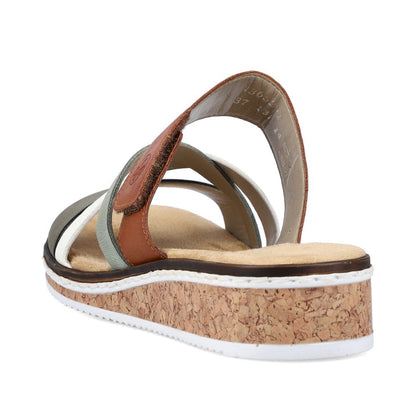 Rieker - Metallic Hook and Loop Sandal - V3652S4