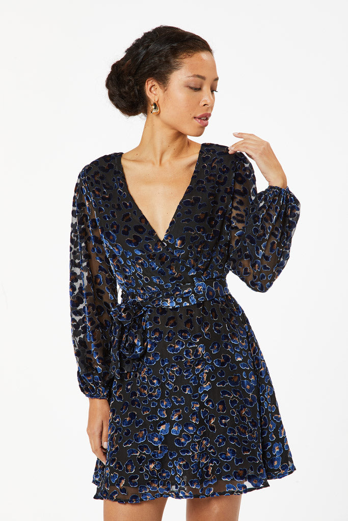 Zibi London -  Jim Viscose Velvet Dress - 8021102