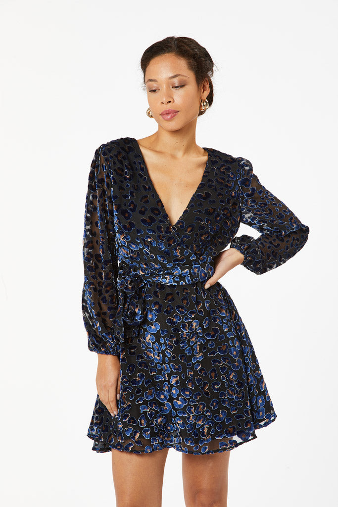 Zibi London -  Jim Viscose Velvet Dress - 8021102